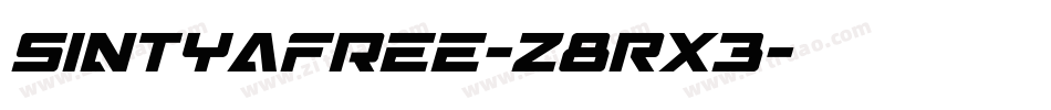 SintyaFree-z8RX3字体转换 SintyaFree-z8RX3字体转换
