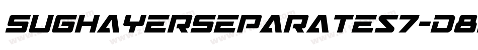 SughayerSeparates7-d8rX字体转换