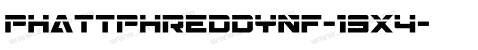PhattPhreddyNf-19x4字体转换