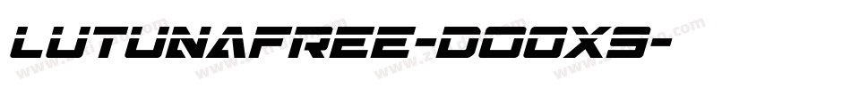 Lutunafree-DO0X9字体转换