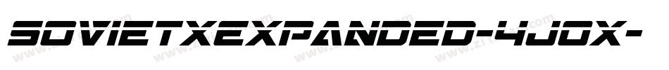 SovietXExpanded-4J0x字体转换 SovietXExpanded-4J0x字体转换