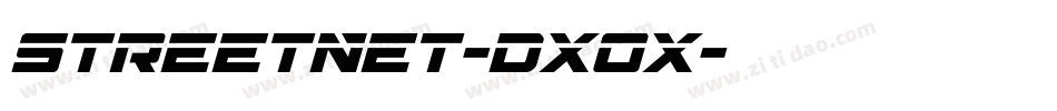 StreetNet-dx0X字体转换
