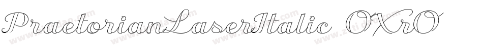 PraetorianLaserItalic-OXrO字体转换