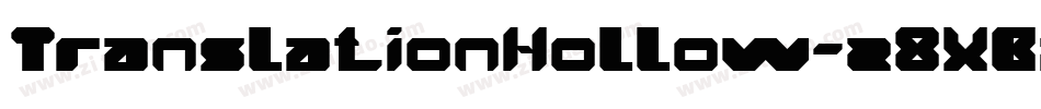 TranslationHollow-z8XBa字体转换