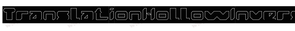 TranslationHollowInverse-51XGL字体转换 TranslationHollowInverse-51XGL字体转换
