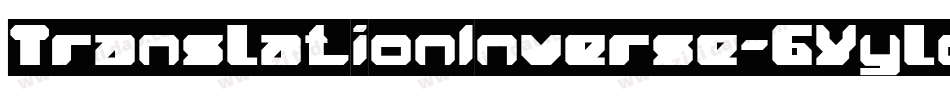 TranslationInverse-6Yylo字体转换