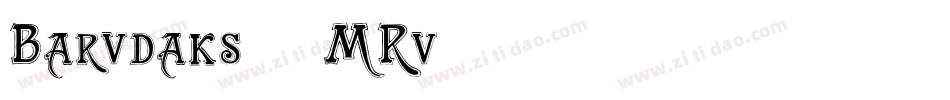 Barudaks-8MRv2字体转换