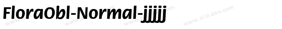 FloraObl-Normal字体转换