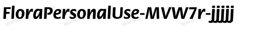 FloraPersonalUse-MVW7r字体转换