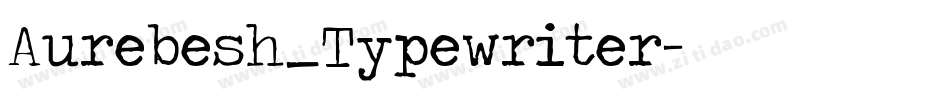 Aurebesh_Typewriter字体转换