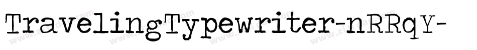 TravelingTypewriter-nRRqY字体转换