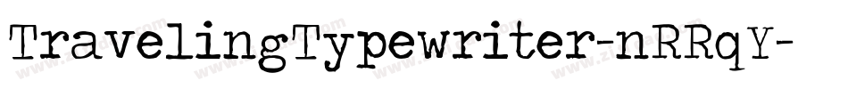 TravelingTypewriter-nRRqY字体转换