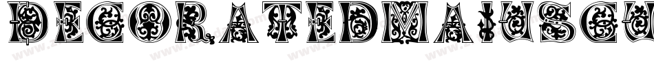 DecoratedMajuscules14ThC-pwzy字体转换