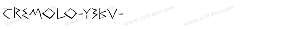 Tremolo-y3BV字体转换