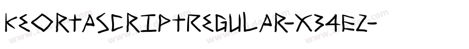 KeortaScriptRegular-X34E2字体转换
