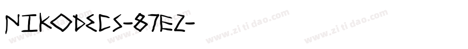 Nikodecs-87E2字体转换