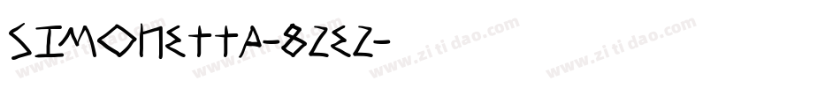 Simonetta-82e2字体转换