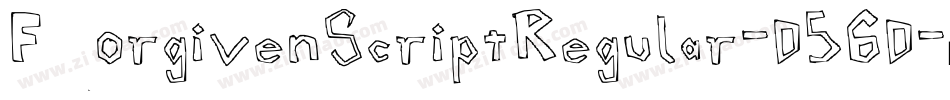 ForgivenScriptRegular-D56D字体转换