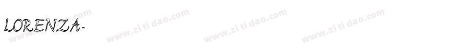 LORENZA字体转换
