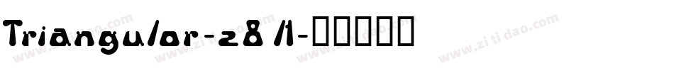 Triangulor-z8l1字体转换