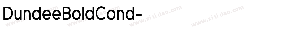 DundeeBoldCond字体转换