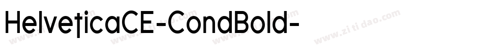 HelveticaCE-CondBold字体转换
