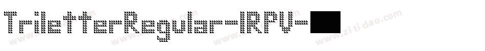 TriletterRegular-lRPV字体转换