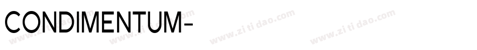 CONDIMENTUM字体转换