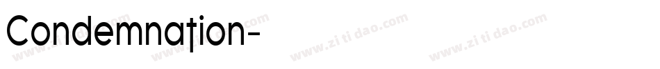 Condemnation字体转换