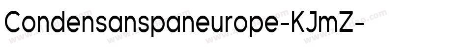 Condensanspaneurope-KJmZ字体转换