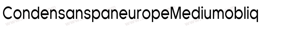 CondensanspaneuropeMediumoblique-vRzy字体转换