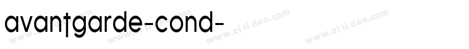 avantgarde-cond字体转换