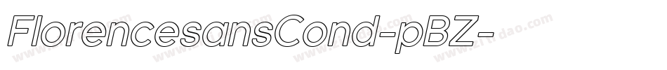 FlorencesansCond-pBZ字体转换