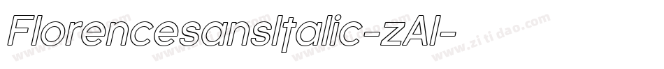 FlorencesansItalic-zAl字体转换