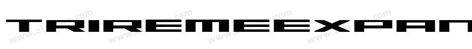 TriremeExpandedBold-5MdL字体转换