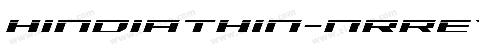 HindiaThin-nRrEV字体转换