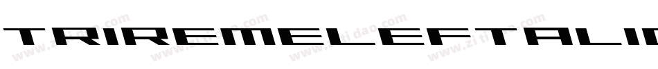 TriremeLeftalic-B42G字体转换