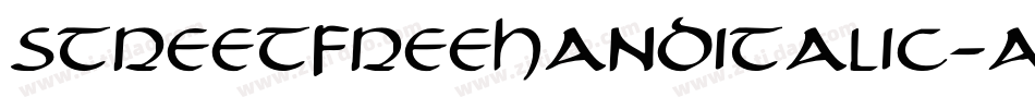 StreetFreehandItalic-AeA字体转换