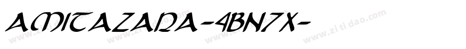 Amitazara-4Bn7x字体转换