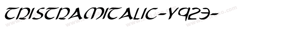 TristramItalic-y923字体转换