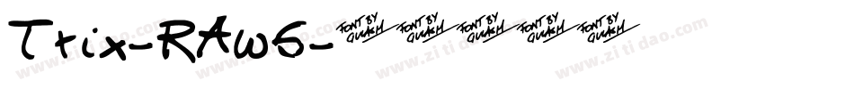 Trix-RAw6字体转换