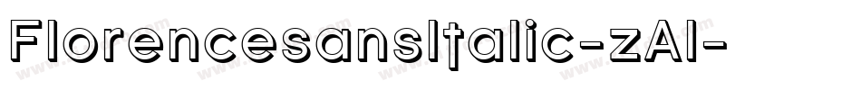 FlorencesansItalic-zAl字体转换