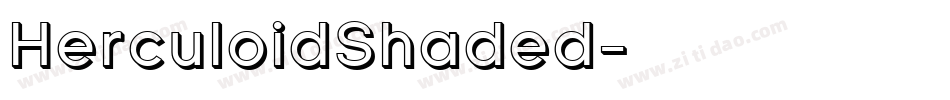 HerculoidShaded字体转换