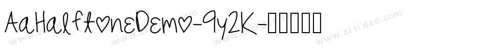 AaHalftoneDemo-9y2K字体转换