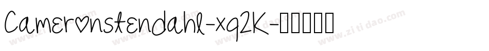 Cameronstendahl-xq2K字体转换
