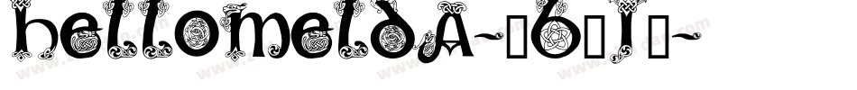 HelloMelda-4B4j9字体转换