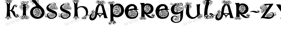 KidsShapeRegular-ZVV4J字体转换 KidsShapeRegular-ZVV4J字体转换