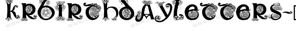 KrBirthdayLetters-9o4j字体转换