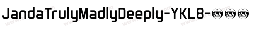 JandaTrulyMadlyDeeply-YKL8字体转换