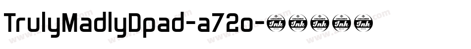 TrulyMadlyDpad-a72o字体转换